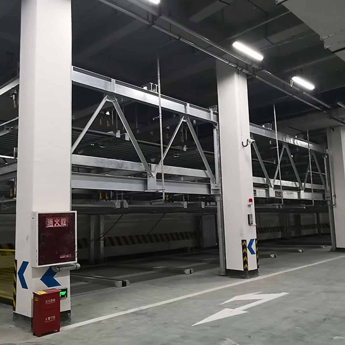簡易升降式機械車位安裝